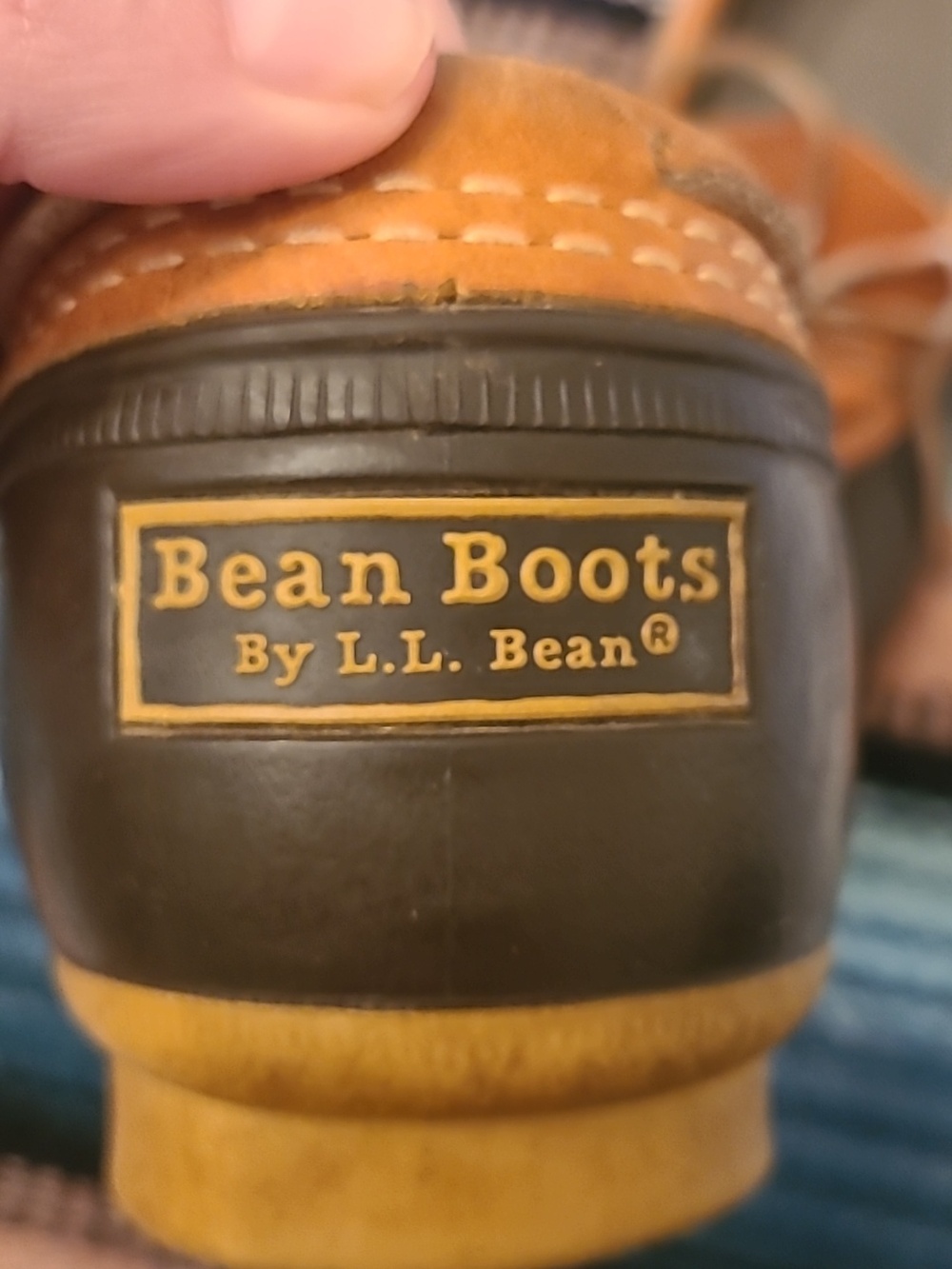 Vintage L.L. Bean Brown and Tan Boat Shoes Bean Boots, Duck Shoes Sz Womens 11 - Picture 3 of 6
